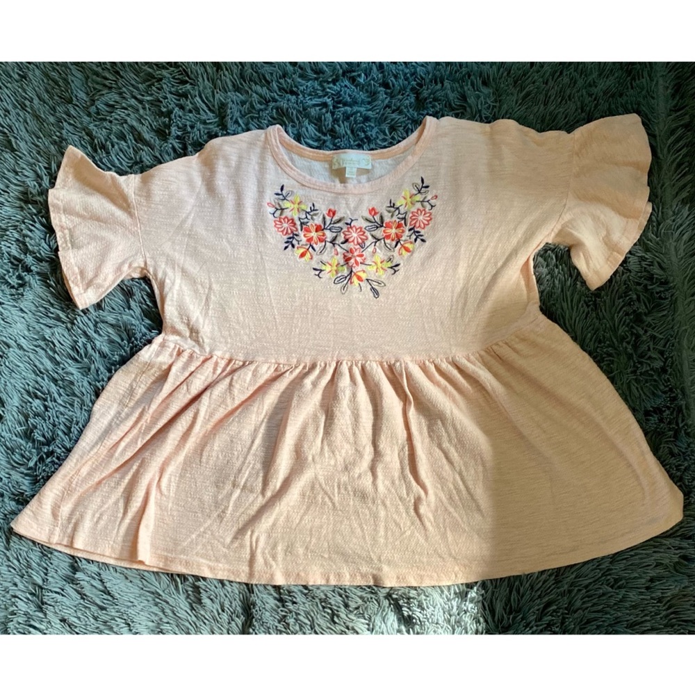 Suzanne Betro Weekend Pink Babydoll Top